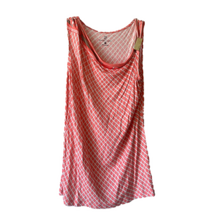 new york and company Pink and White Sleeveless Top y2k